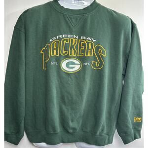 Vintage 90s Lee Sport Green Bay Packers Sweatshirt Crewneck Mens L Embroidered